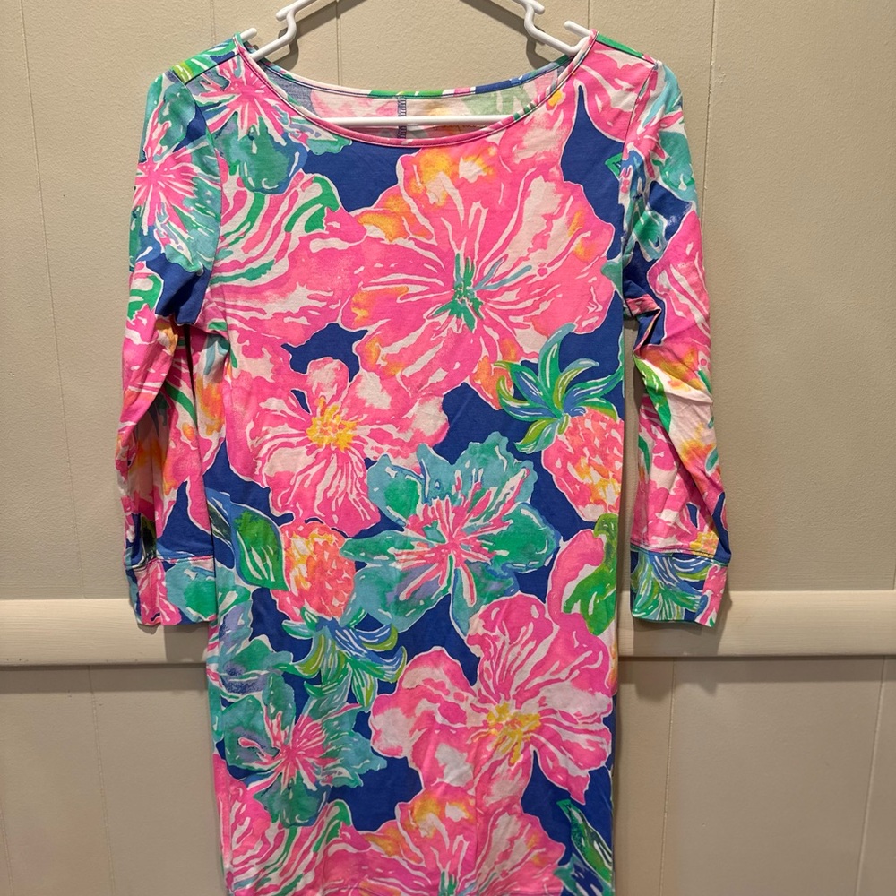 Lilly Pulitzer Pink and Blue Floral Top